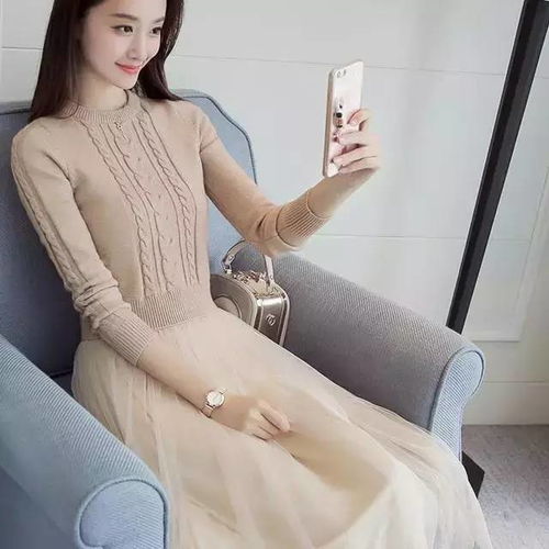 大年初一,別穿一身黑 建議穿這 歐版 毛衣裙,顯白嫩超養眼
